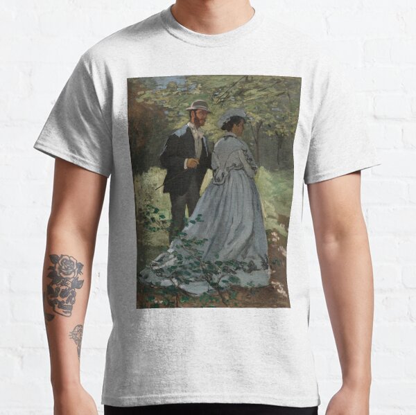 Claude Monet, Bazille and Camille (Study for "Déjeuner sur l'Herbe"), 1865 Painting Classic T-Shirt