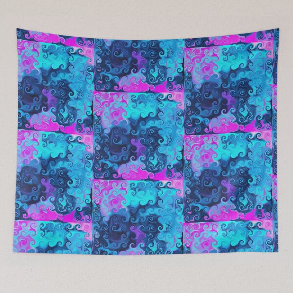 Artikelvorschau, Rosa und blaues Wirbeldesign entworfen und verkauft von kristalcurt.