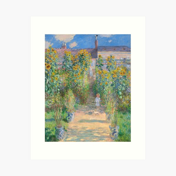 Item preview, Claude Monet, The Artist's Garden at Vétheuil, 1881 Painting designed and sold by VibrantDesign.