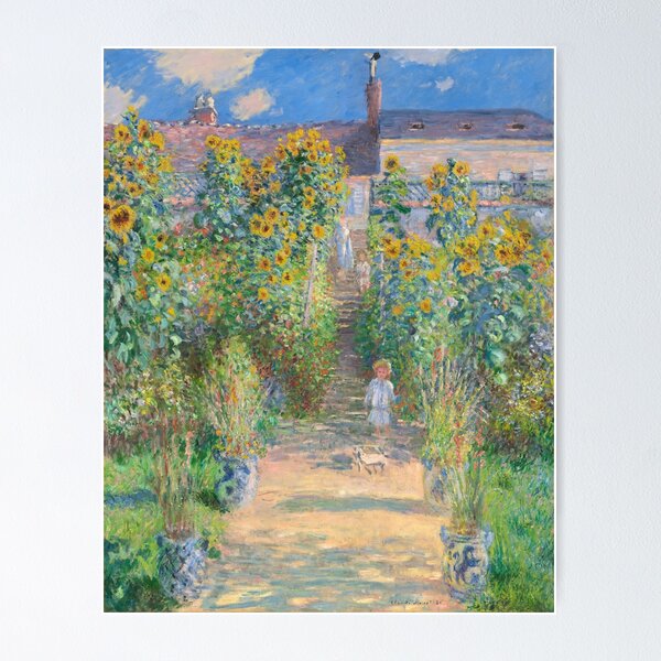 Item preview, Claude Monet, The Artist's Garden at Vétheuil, 1881 Painting designed and sold by VibrantDesign.