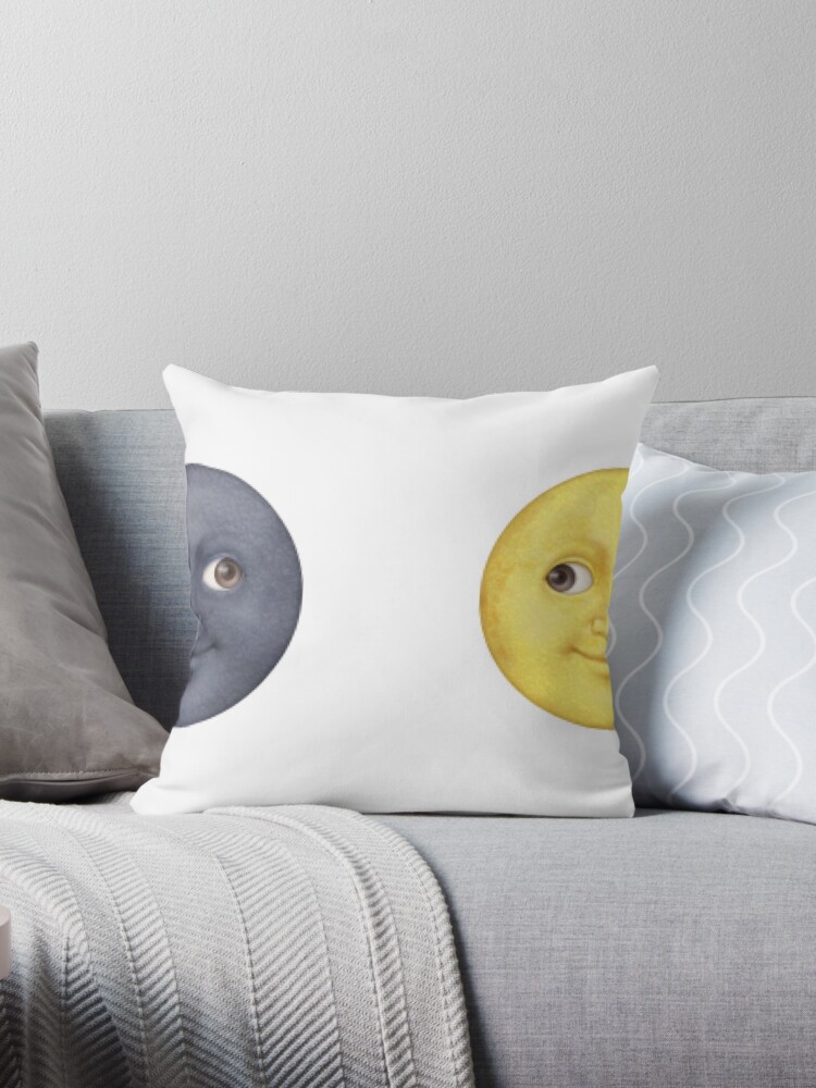 Moon 2025 emoji pillow