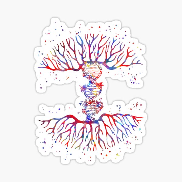 Item preview, Tree of life with the roots of DNA designed and sold by Rosaliartbook.