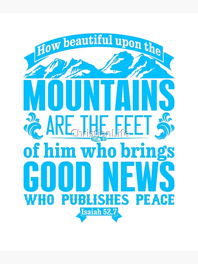 How Beautiful Upon The Mountains {Poster} How Beautiful Upon The Mountains {Poster}