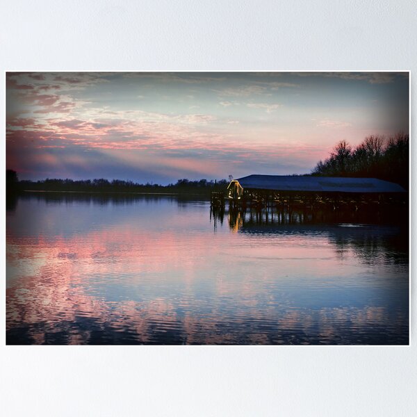 Sunset on the Lake Poster