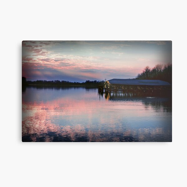 Sunset on the Lake Metal Print