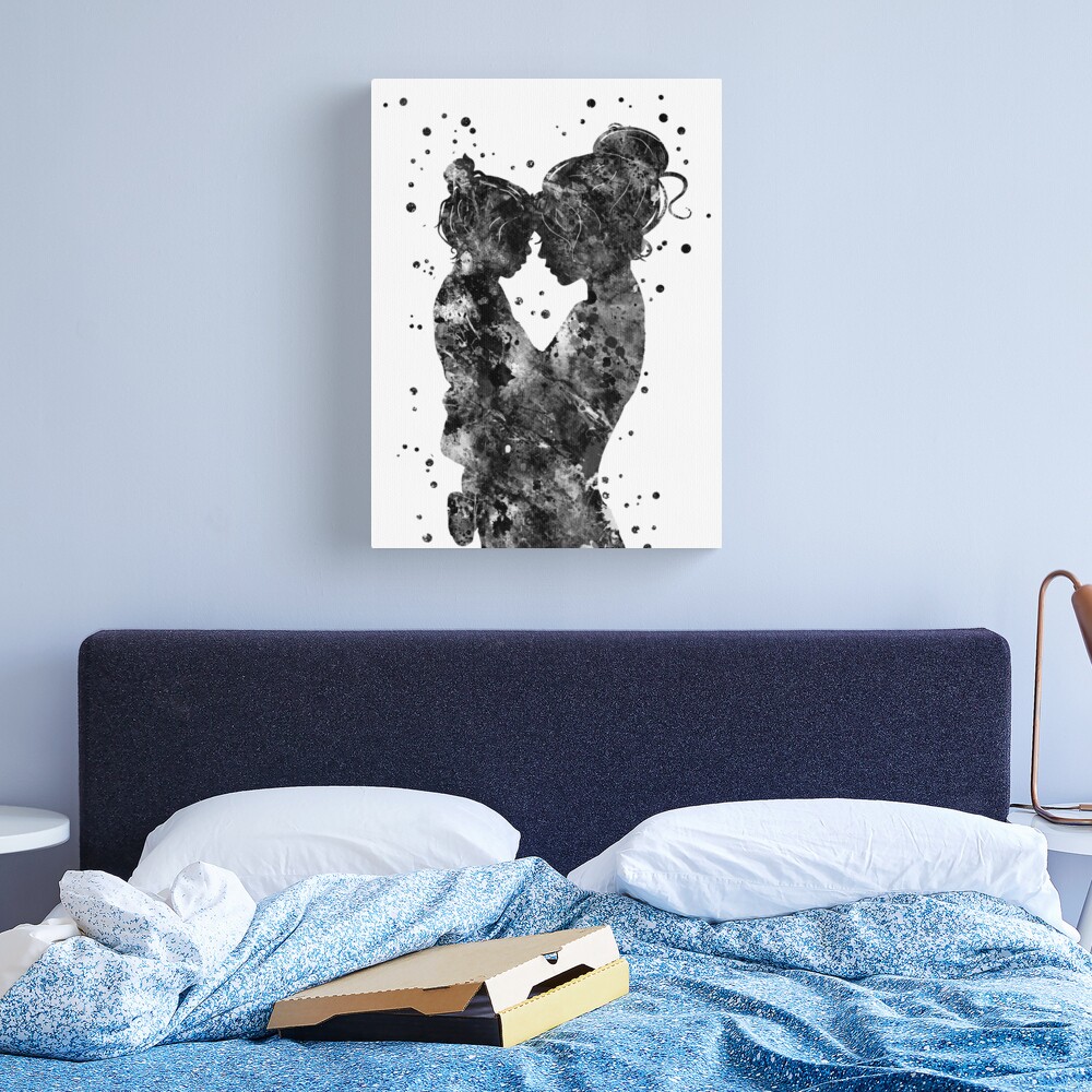 Mother and daughter Canvas Print