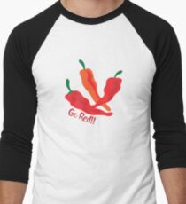 Go Red!!! Chile Peppers Men's Baseball ¾ T-Shirt