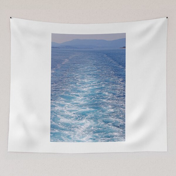 Item preview, ship trail in sea Corfu island Greece designed and sold by goceris.