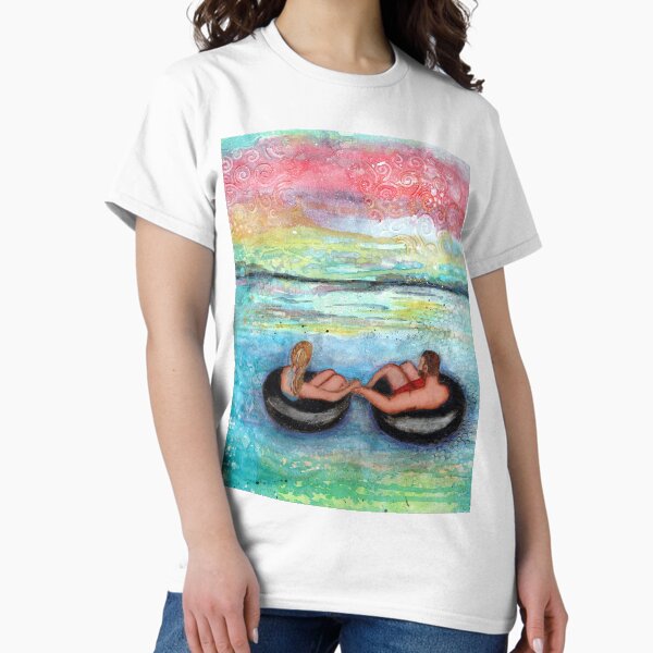 Item preview, Wedding on the river; mixed media watery scene designed and sold by CindyGrosch.
