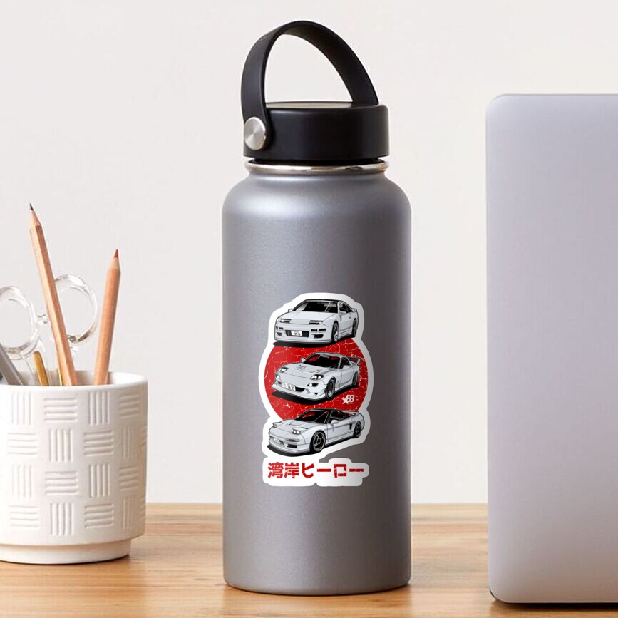 Wangan Heroes - White Sticker
