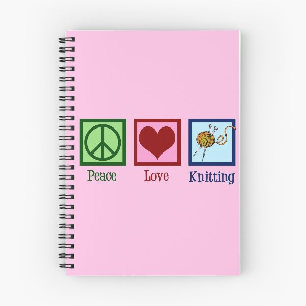 Item preview, Peace Love Knit | Tejido de punto lindo designed and sold by Epic Love Designs.