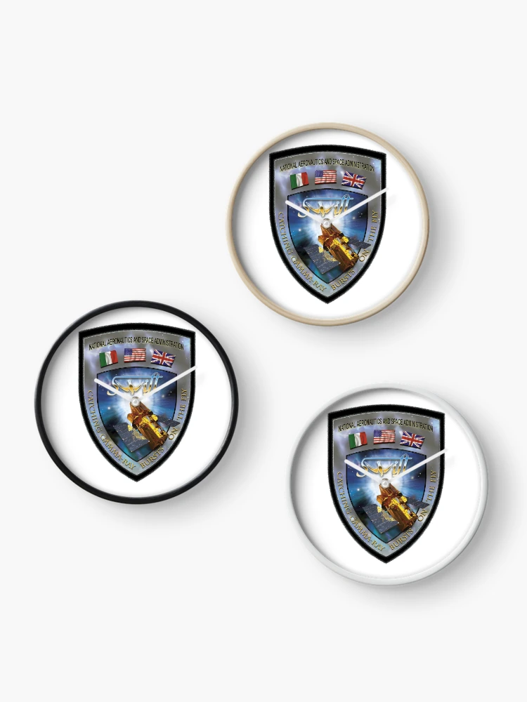 Thumbnail 3 of 4, Clock, SWIFT Logo designed and sold by Nikki SpaceStuffPlus.