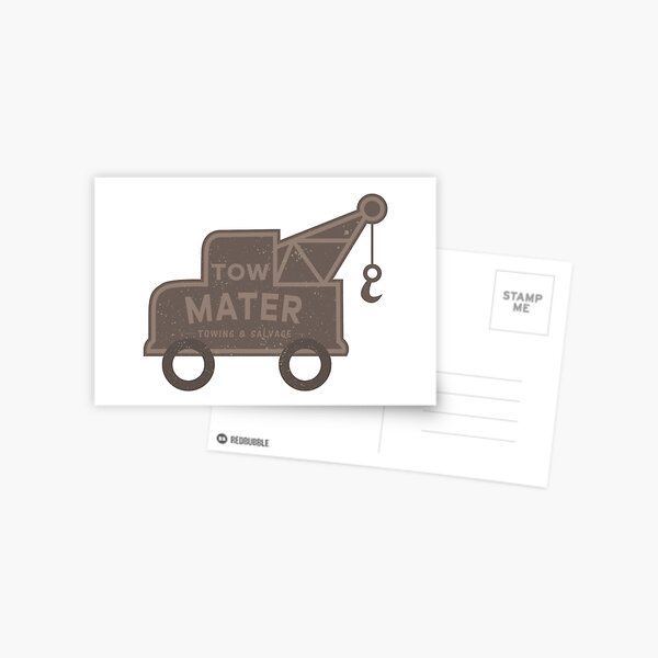 Tow-Mater © GraphicLoveShop Postcard