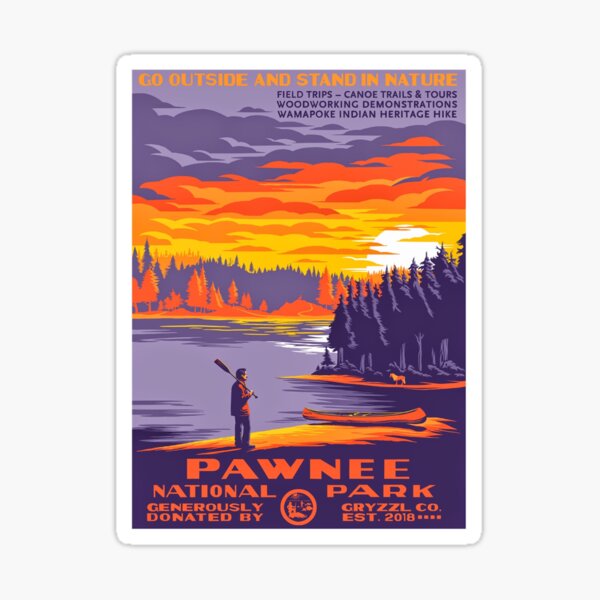 Pawnee National Park Poster Sticker