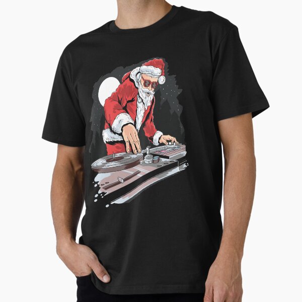 Item preview, DJ Santa Claus Christmas t-shirt designed and sold by Yorkx.