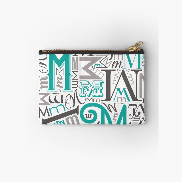 Item preview, Alphabet : Mm in Teal / Grey designed and sold by scribblewit.