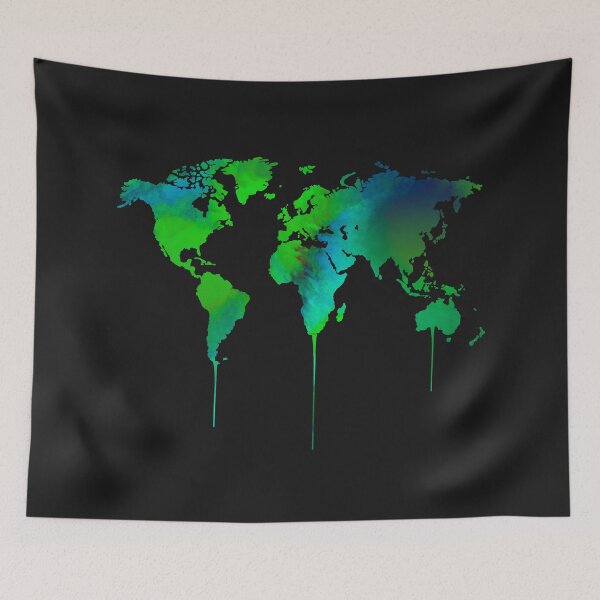 Item preview, Worldmap Watercolor #Earthday designed and sold by TakeTwo.