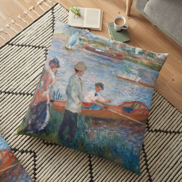 Auguste Renoir, Oarsmen at Chatou, 1879 Painting Floor Pillow