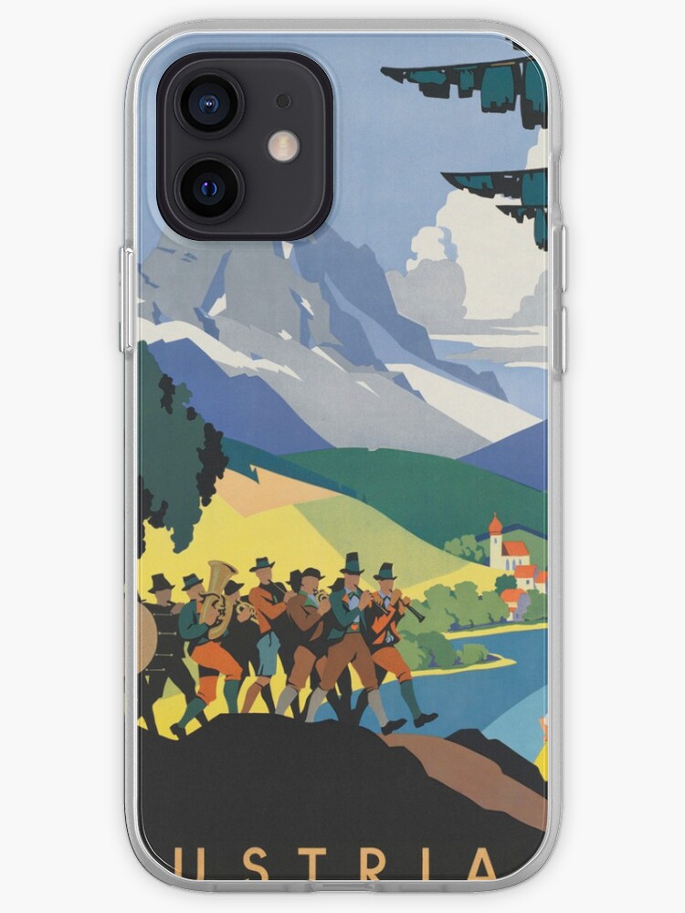 Austria Vintage Travel Advertisement Art Poster Iphone Case Cover By Jnniepce Redbubble