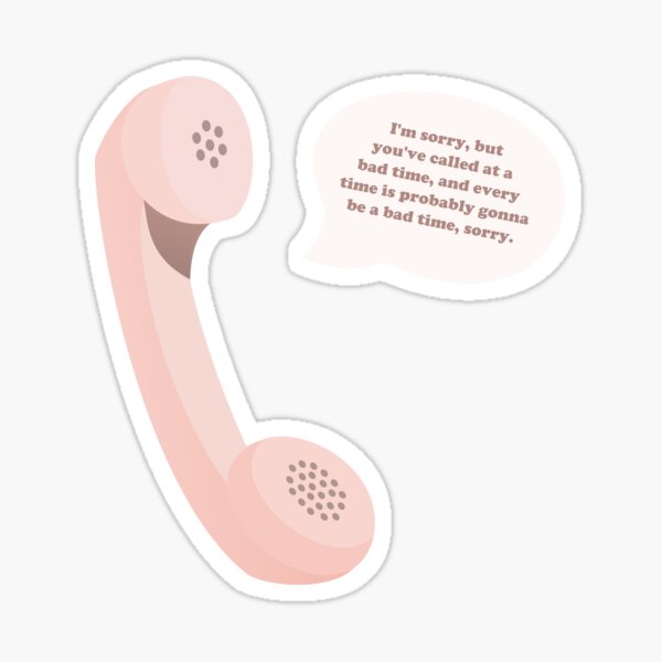 Mal tiempo telefono Pegatina