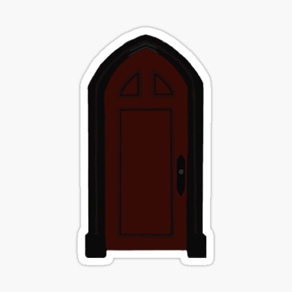 Scary Door Stickers For Sale Redbubble