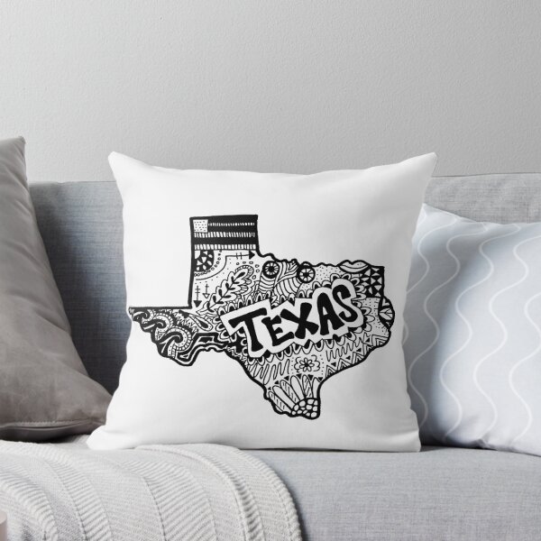 Item preview, Hipster Texas State Zentangle designed and sold by alexavec.
