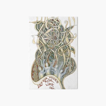 Let Our Voices Rise Like Incense Art Board Print