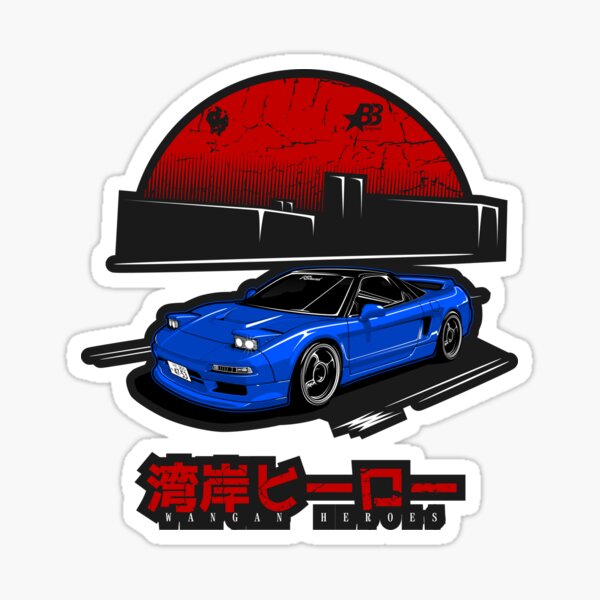 Wangan Heroes NA1 - Blue - Sticker Sticker