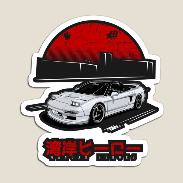 Item preview, Wangan Heroes NA1 - White - Sticker designed and sold by BBsOriginal.