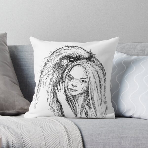 meet raven Throw Pillow