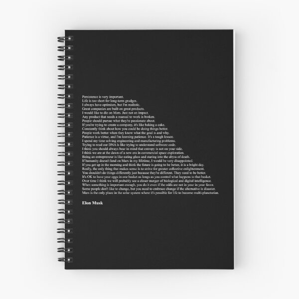 Item preview, Elon Musk Quotes designed and sold by Miguel Queiruga.