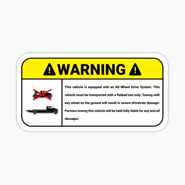 Vehicle Rules Safety Warning Sticker Adhesive Funny Dash Hood JDM