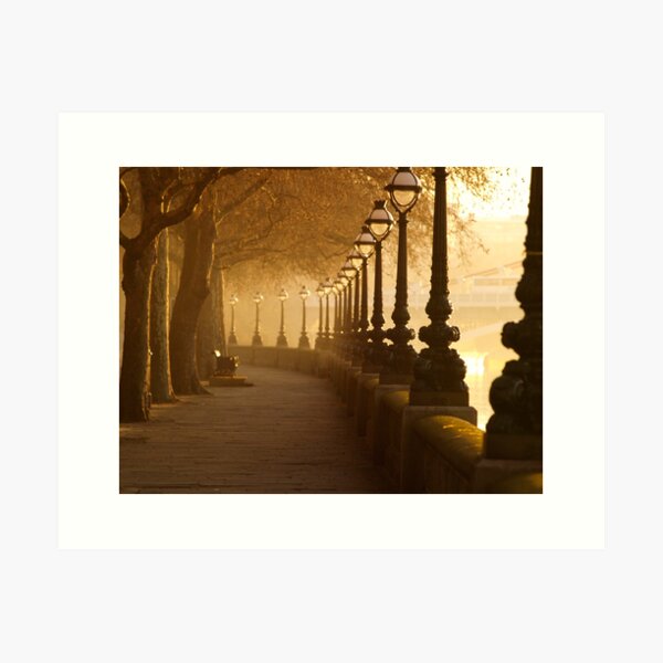 Chelsea Embankment, London. Art Print