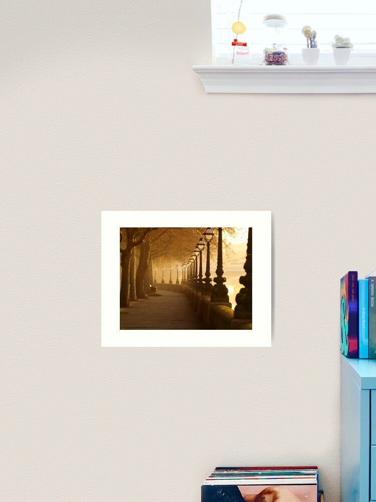 Thumbnail 2 of 3, Art Print, Chelsea Embankment, London. designed and sold by hwjgage.
