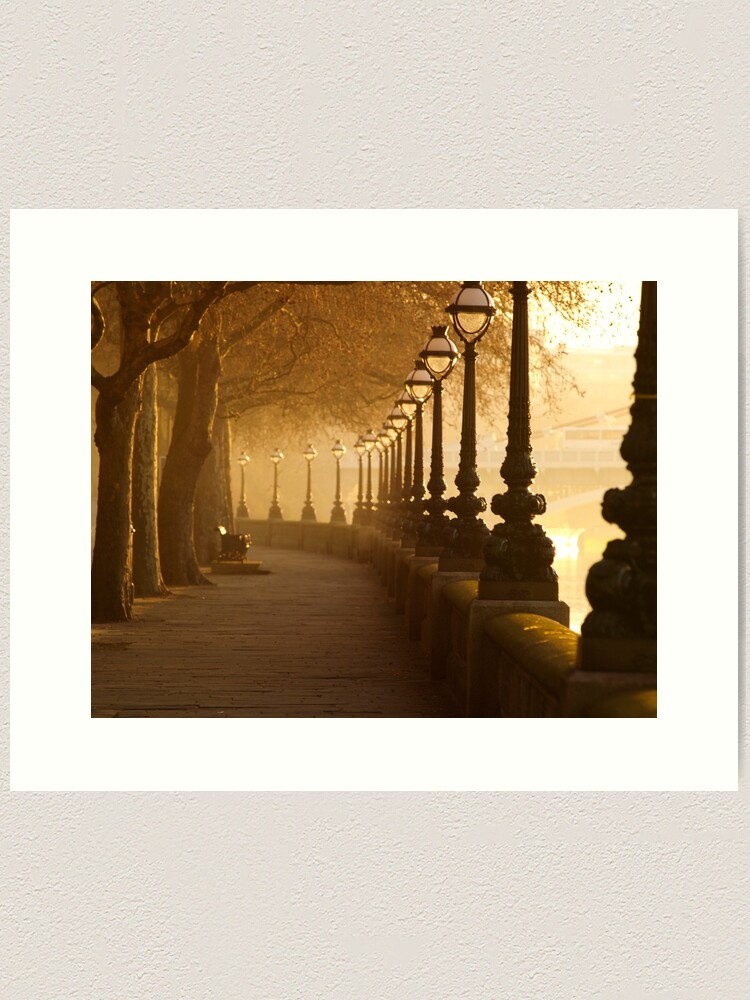 Thumbnail 1 of 3, Art Print, Chelsea Embankment, London. designed and sold by hwjgage.