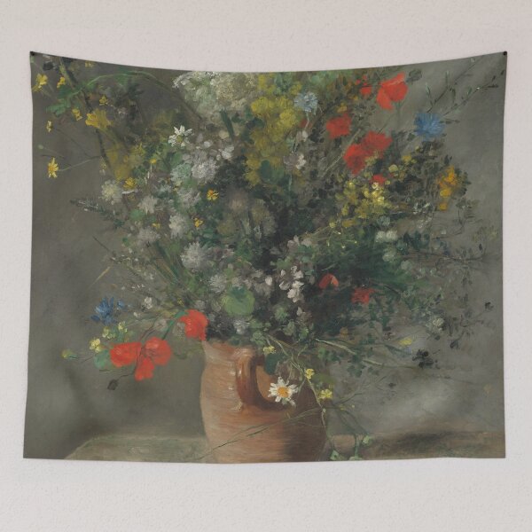 Item preview, Auguste Renoir, Flowers in a Vase, 1866 Painting designed and sold by VibrantDesign.