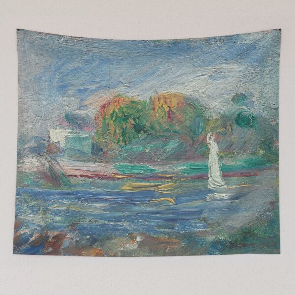 Item preview, Auguste Renoir, The Blue River, 1890/1900 Painting designed and sold by VibrantDesign.