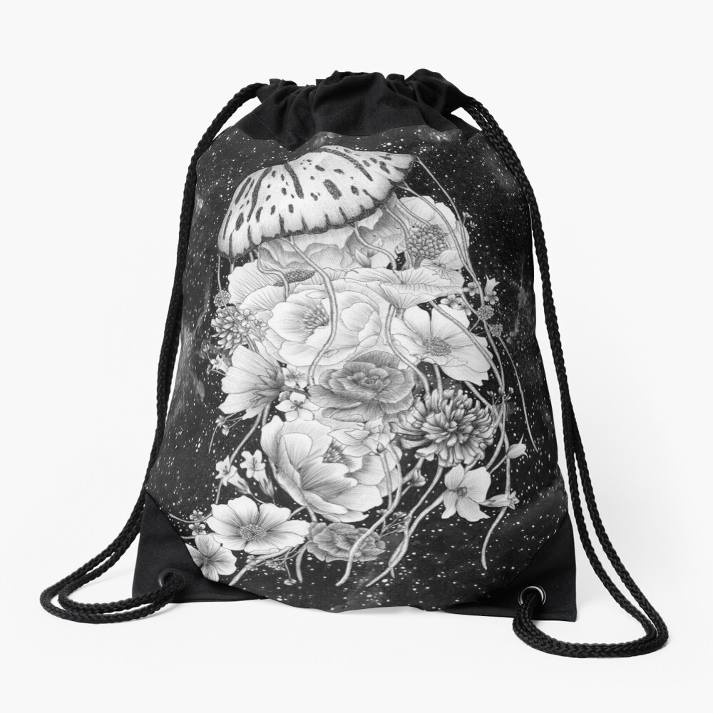 Magic Ocean: The Jellyfish Drawstring Bag