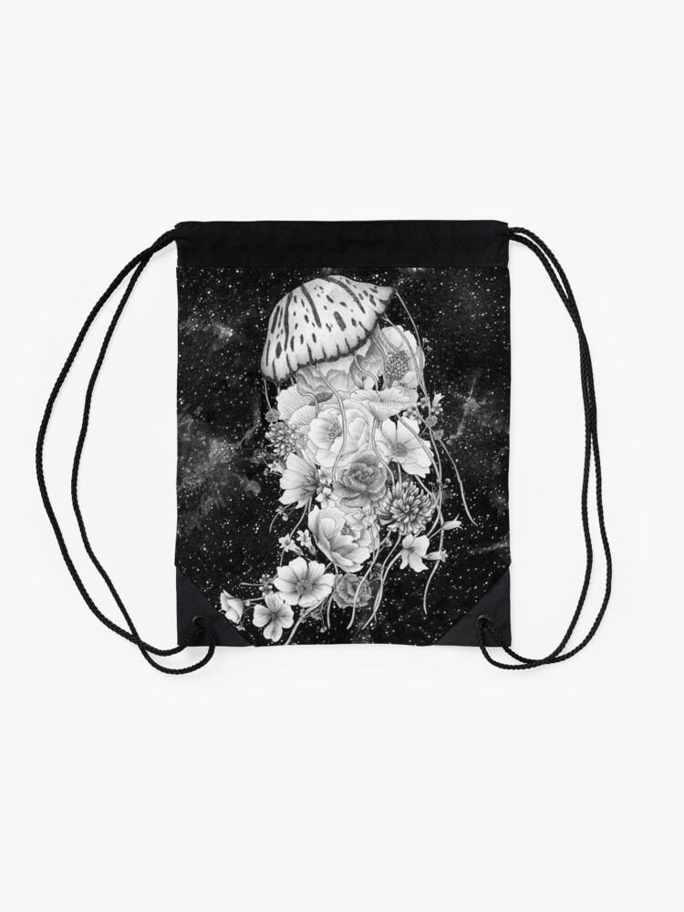 Alternate view of Magic Ocean: The Jellyfish Drawstring Bag