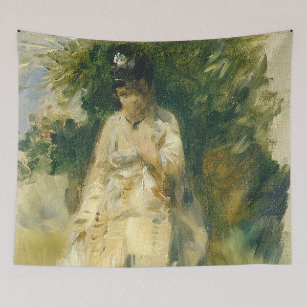 Item preview, Auguste Renoir, Woman Standing by a Tree, 1866 Painting designed and sold by VibrantDesign.