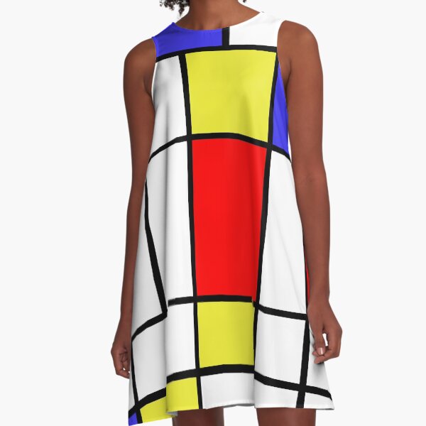 Mondrian #58 A-Line Dress
