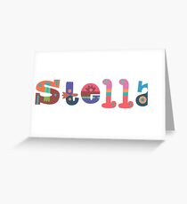Female Names | Funky Series : Stella Greeting Card