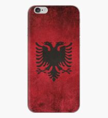 Alte und abgenutzte beunruhigte Weinlese-Flagge von Albanien iPhone-Hülle & Cover