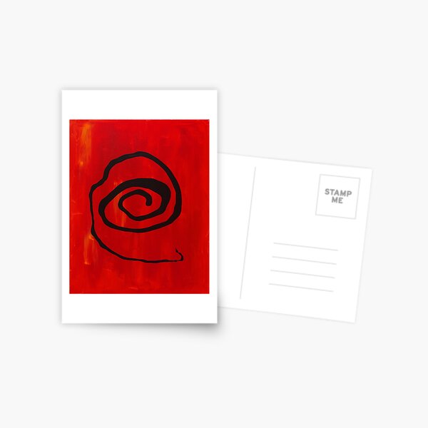 Poured Spiral Postcard