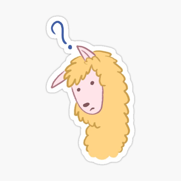 Oolong Confused Sticker
