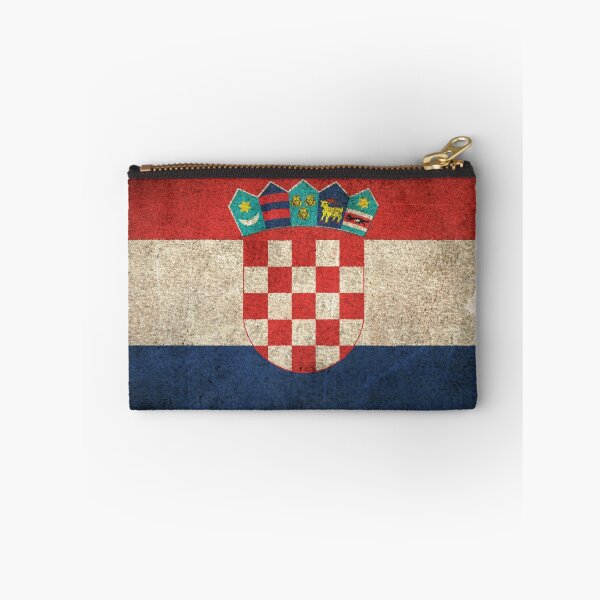 Item preview, Old and Worn Distressed Vintage Flag of Croatia designed and sold by JeffBartels.