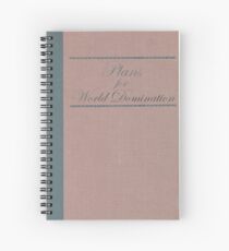 Plans for World Domination Classic Book Spiral Notebook