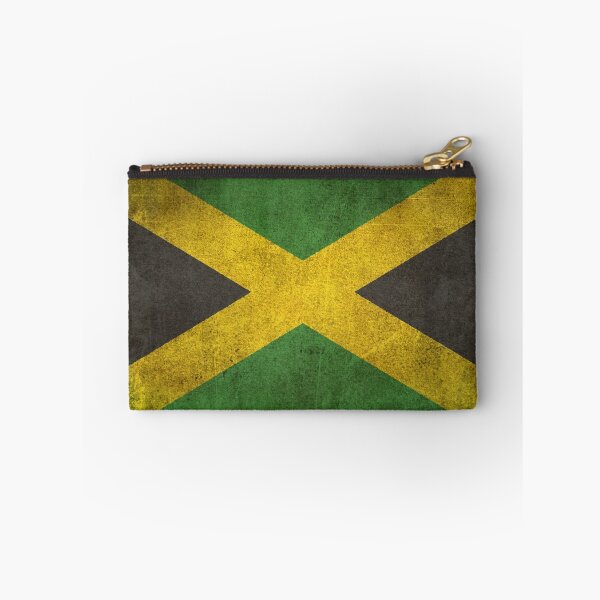 Item preview, Old and Worn Distressed Vintage Flag of Jamaica designed and sold by JeffBartels.