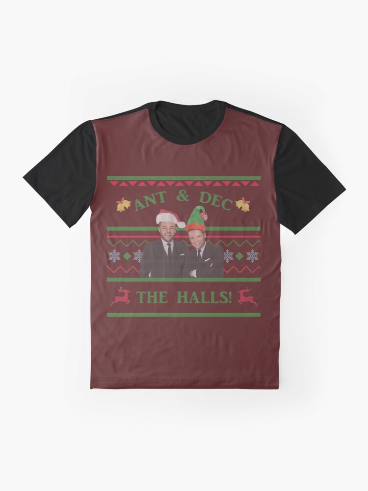 Discover Ant and Dec the halls Funny ITV Christmas Graphic T-Shirt