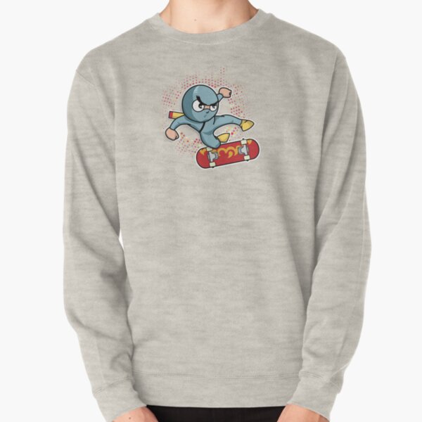 Ninko Ninja Kickflip . Skateboarding Showdown Pullover Sweatshirt